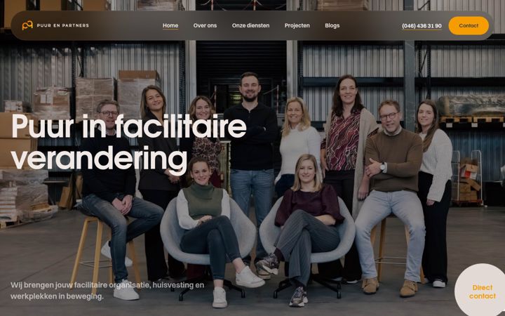 Skærmbillede af puurpartners.nl