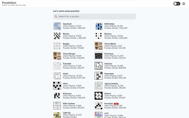 Screenshot of puzzles-mobile.com