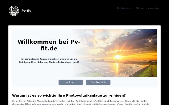 Zrzut ekranu pv-fit.de