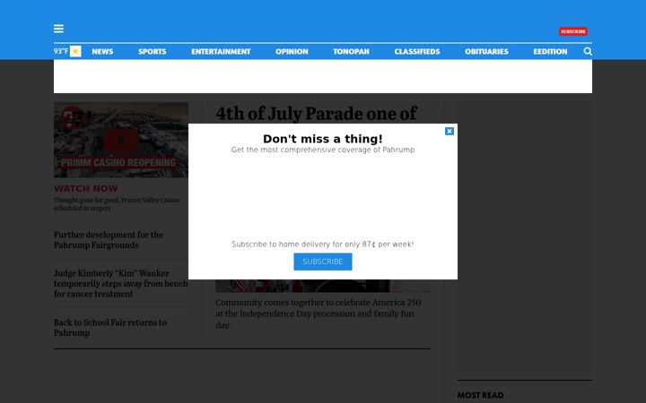 Screenshot of pvtimes.com