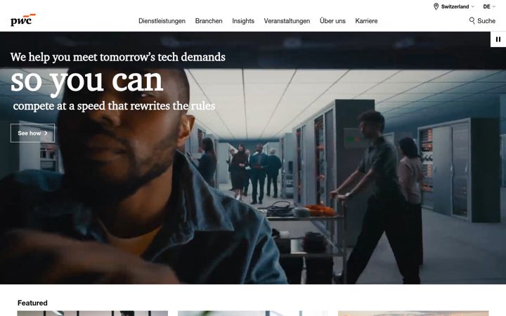 Screenshot of pwc.ch