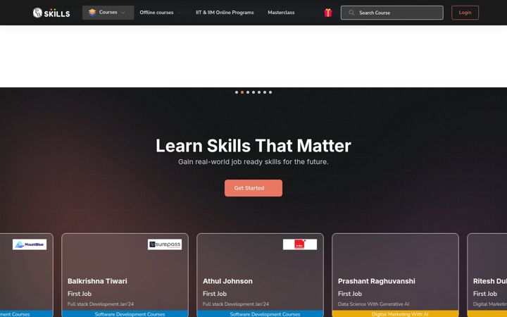 Screenshot of pwskills.com