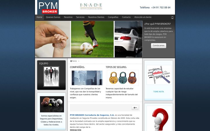 Screenshot of pymbroker.com