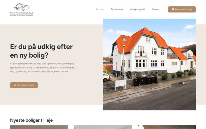 Screenshot of pyntenholding.dk