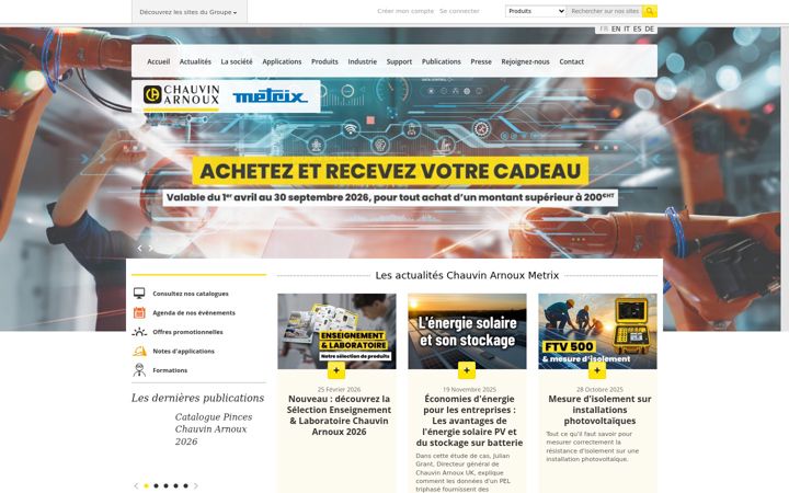 Screenshot of pyro-controle.fr