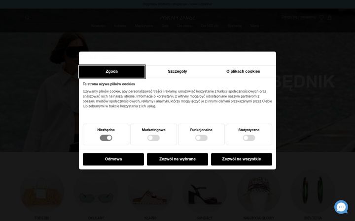 Screenshot of pyskatyzamsz.com