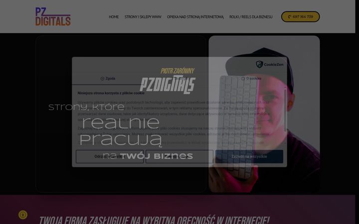 Екранна снимка на pzdigitals.com