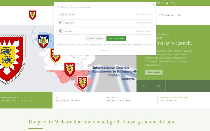 Screenshot of pzgrendiv6.de