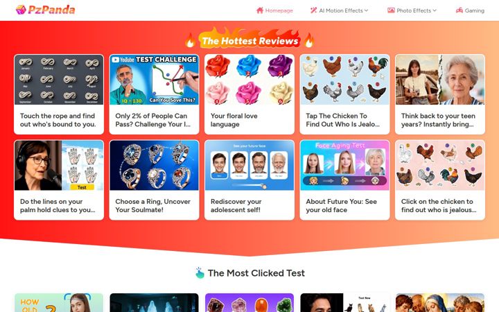 Screenshot of pzpanda.com