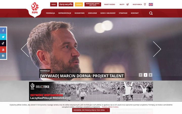 Screenshot of pzpn.pl