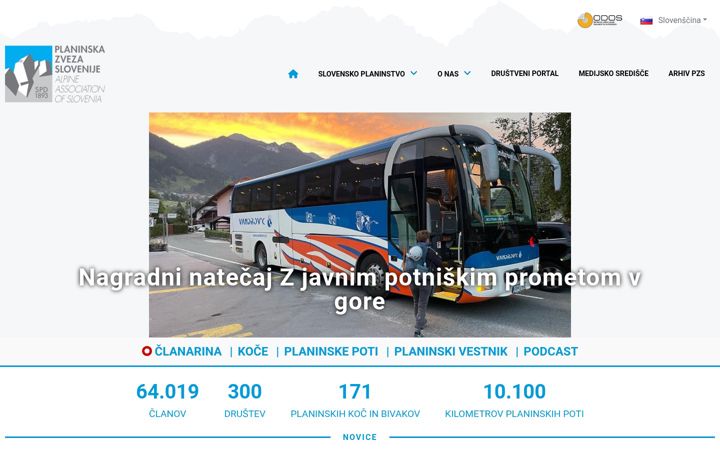 Screenshot of pzs.si