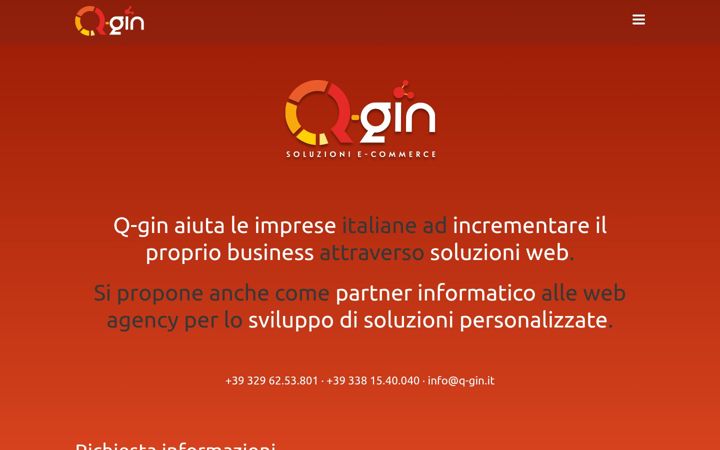 Screenshot of q-gin.it