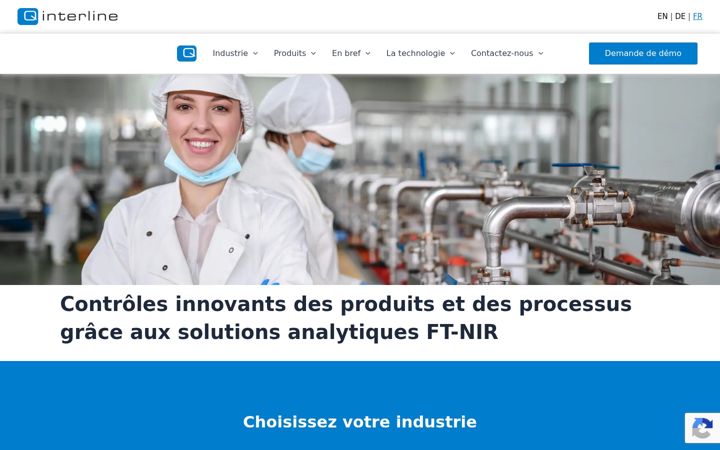 Screenshot stránky q-interline.fr