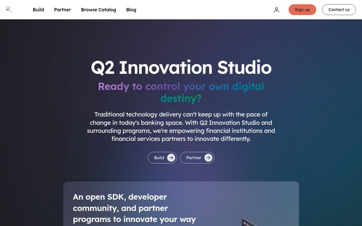 Screenshot of q2developer.com