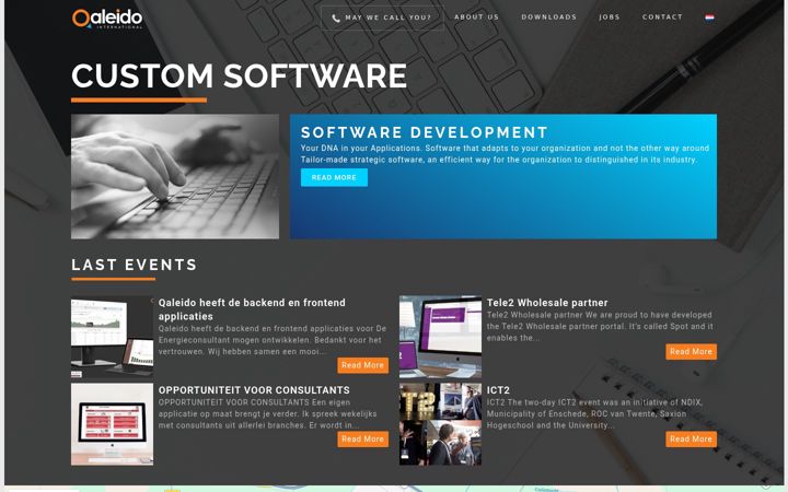 Screenshot von qaleido.com