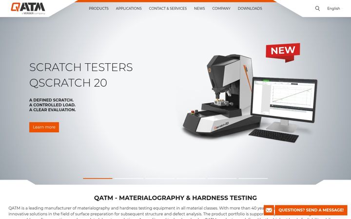Screenshot of qatm.com