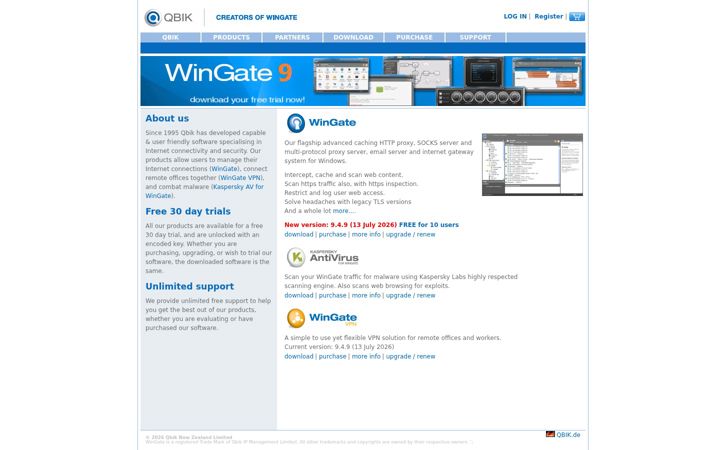 Screenshot of qbik.com