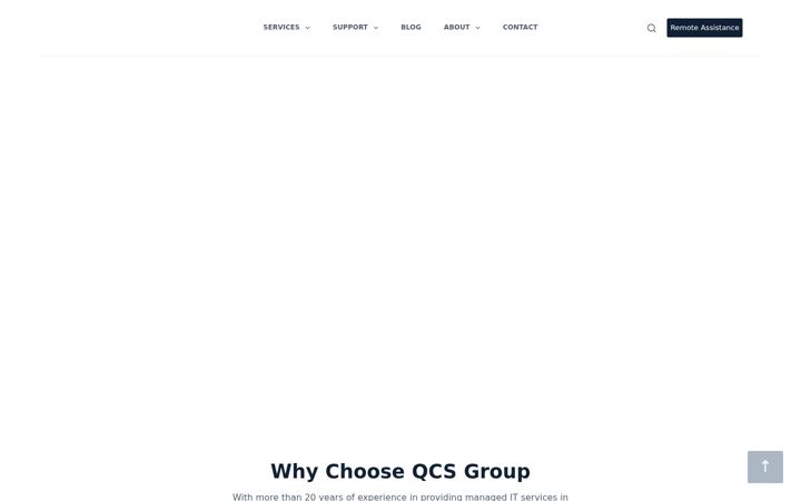 Skärmbild av qcsgroup.com.au