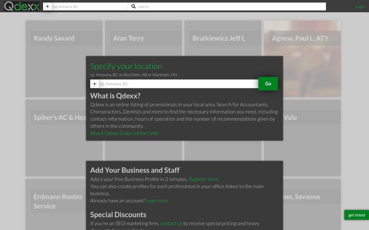 Screenshot of qdexx.com