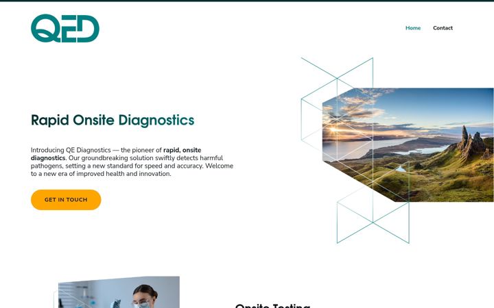 Screenshot of qediagnostics.com