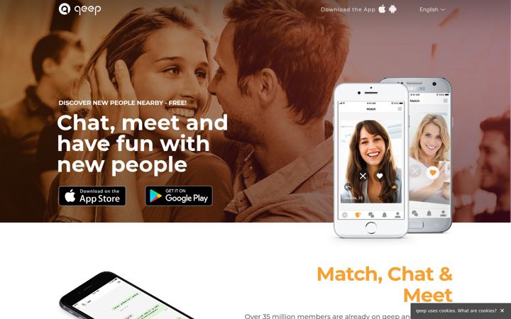 Screenshot of qeep.mobi