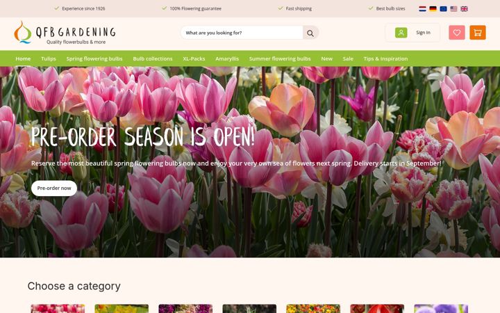 Screenshot of qfbgardening.eu