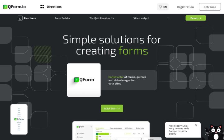 Screenshot of qform.io