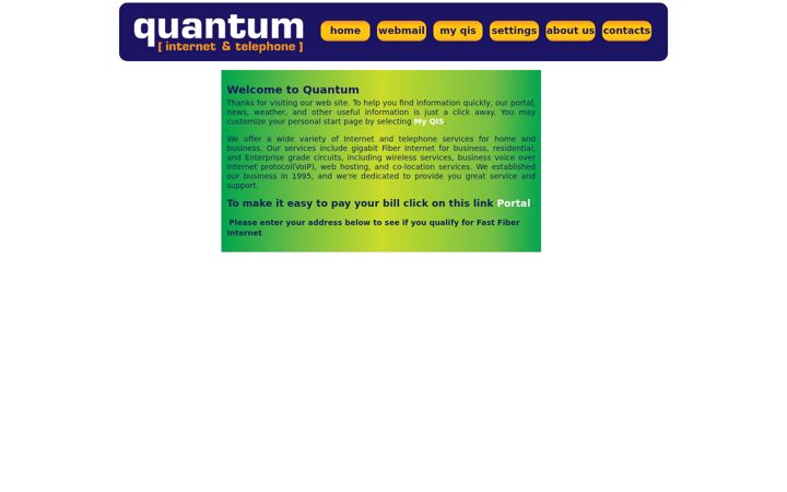 Screenshot of qis.net