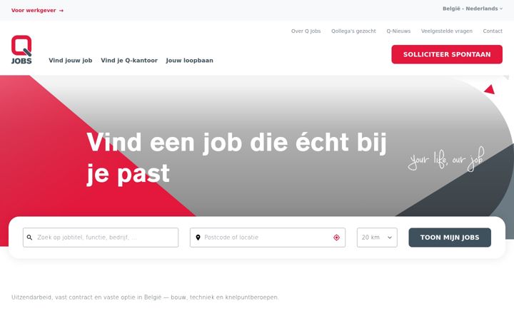 Screenshot of qjobs.be