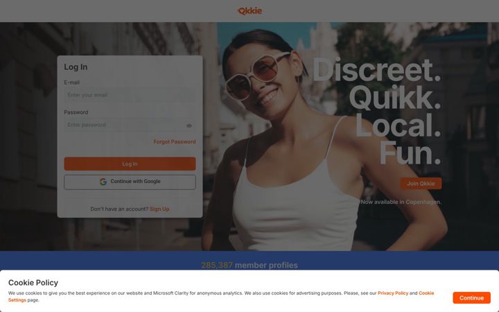 Screenshot of qkkie.com