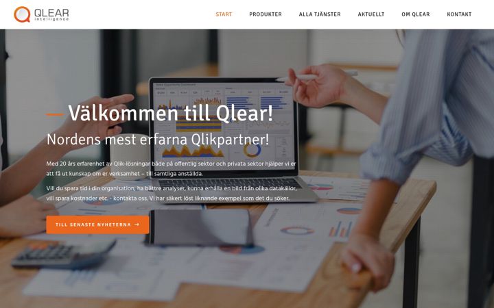 Screenshot di qlear.se