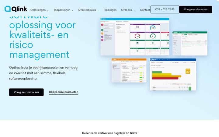 Screenshot van qlinksoftware.nl