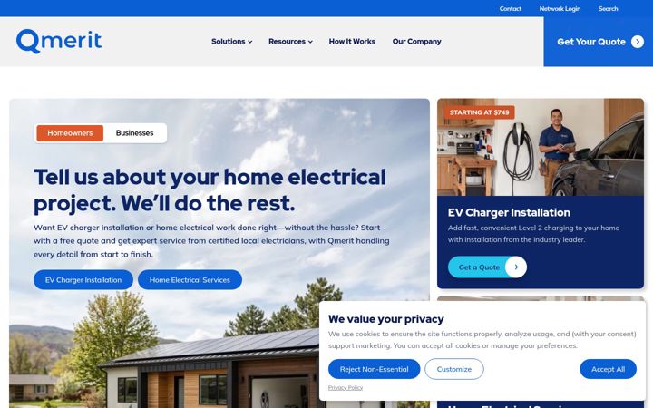 Screenshot of qmerit.com