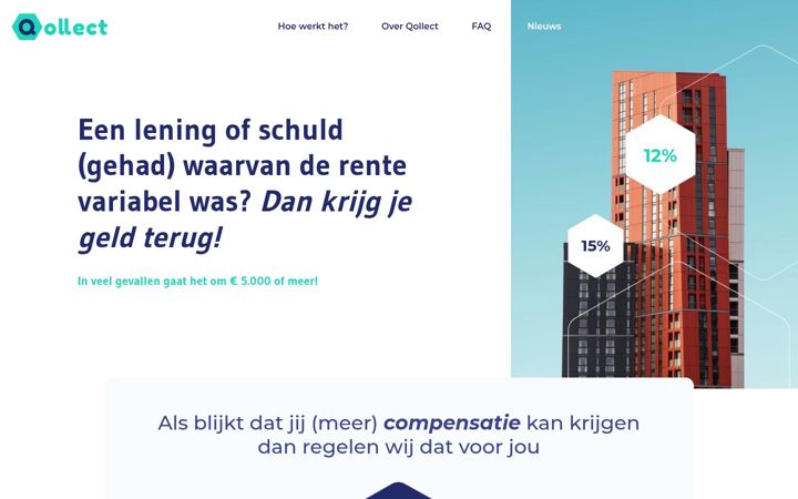 Screenshot of qollect.nl