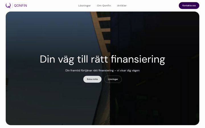 Captura de ecrã de qonfin.se