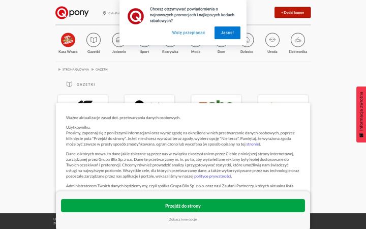 Screenshot of qpony.pl