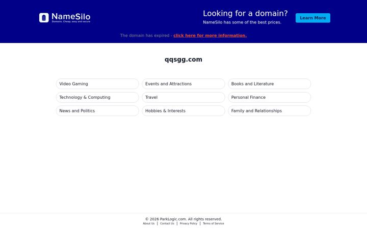 Screenshot von qqsgg.com