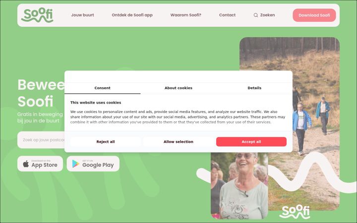 Screenshot ta' qr-fit.nl