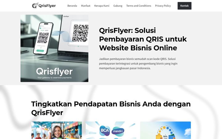 Screenshot of qrisflyer.com