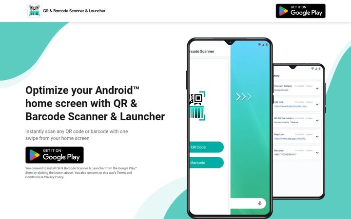 Screenshot of qrscanner.com