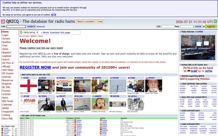 Screenshot of qrzcq.com