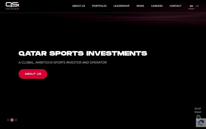 Screenshot of qsi.com.qa