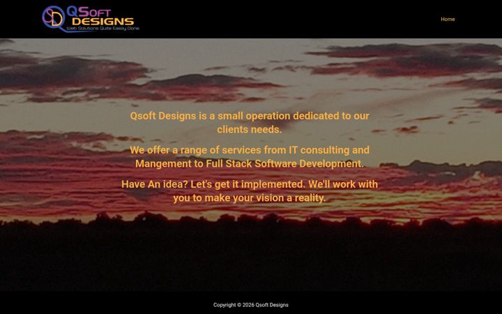 Screenshot of qsoftdesigns.com