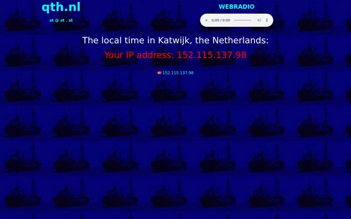 Posnetek zaslona qth.nl