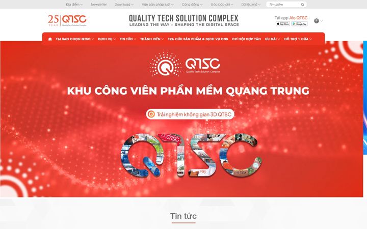 Screenshot of qtsc.com.vn