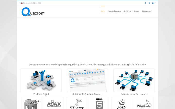 Screenshot van quacrom.net