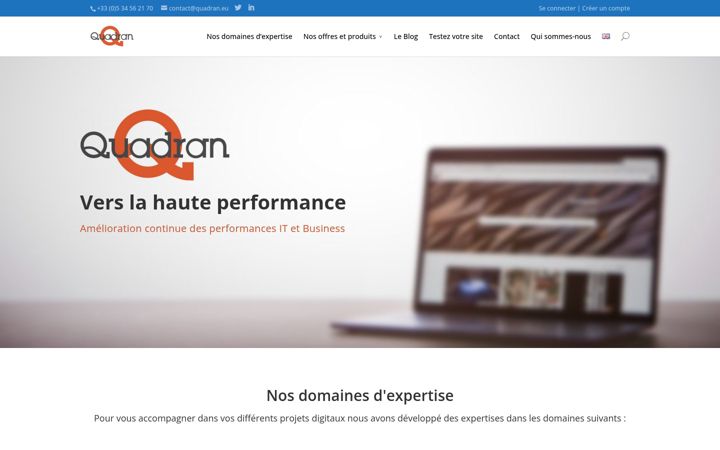 Skärmbild av quadran.eu