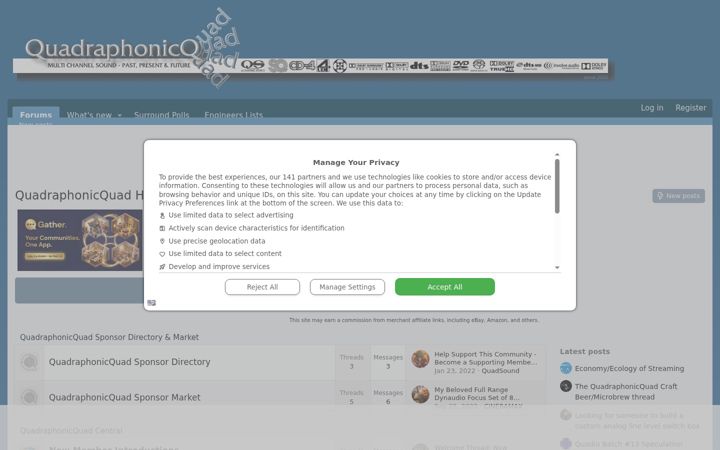 Screenshot of quadraphonicquad.com