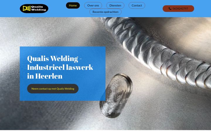 Screenshot of qualiswelding.nl