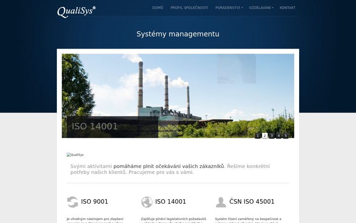 Screenshot of qualisys.cz